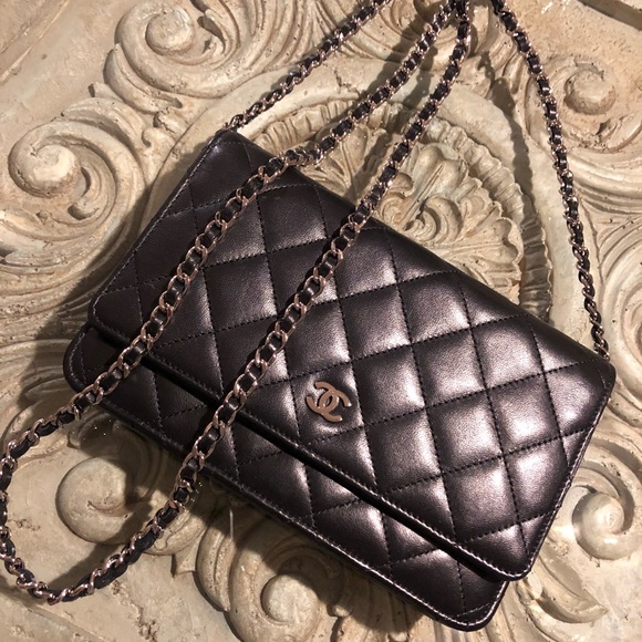 CHANEL Other - Chanel Woc purse w/ silver chain Authentic